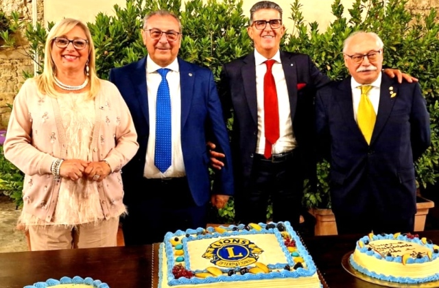 Niscemi. Cerimonia passaggio della campana al Lions club. Il nuovo presidente è Franco Gioitta